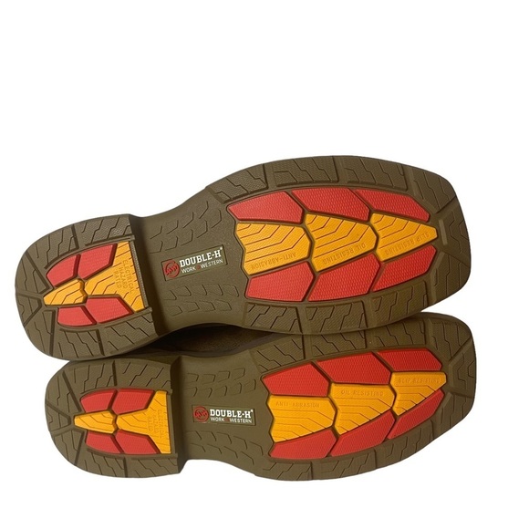 Double H Work Western Women’s phantom rider Boots Brown Leather Size 10 M - Picture 10 of 10